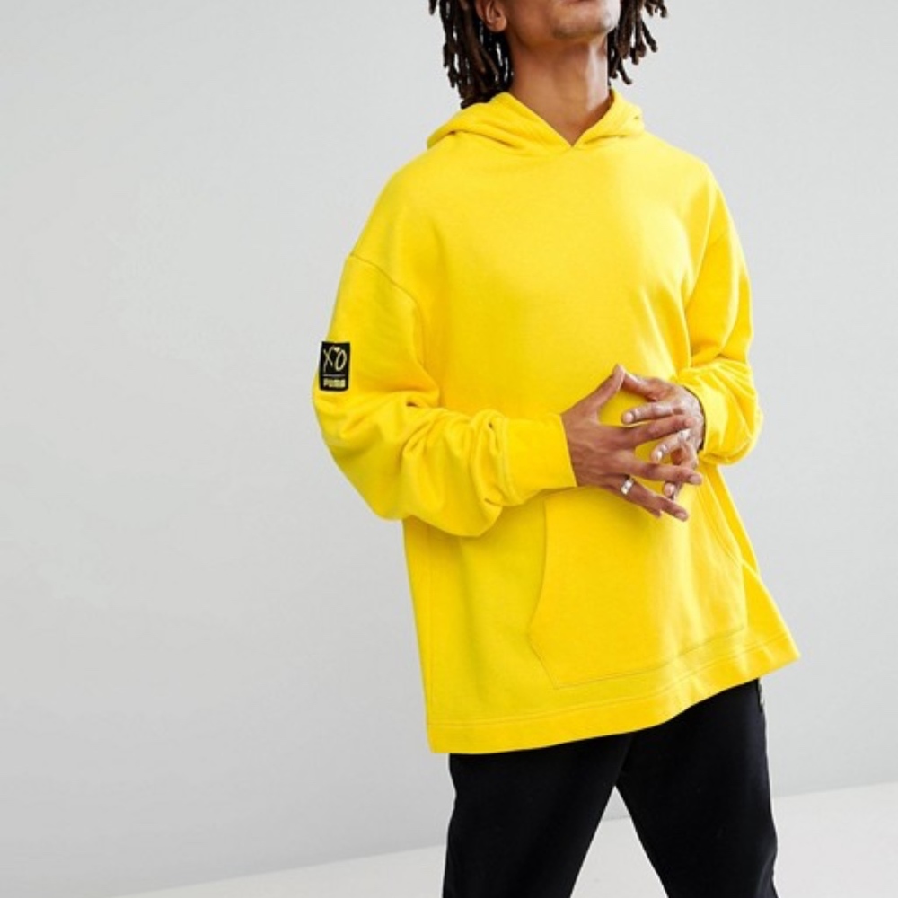 Puma XO The Weeknd Oversized Pullover in Yellow - Picture 3 of 3